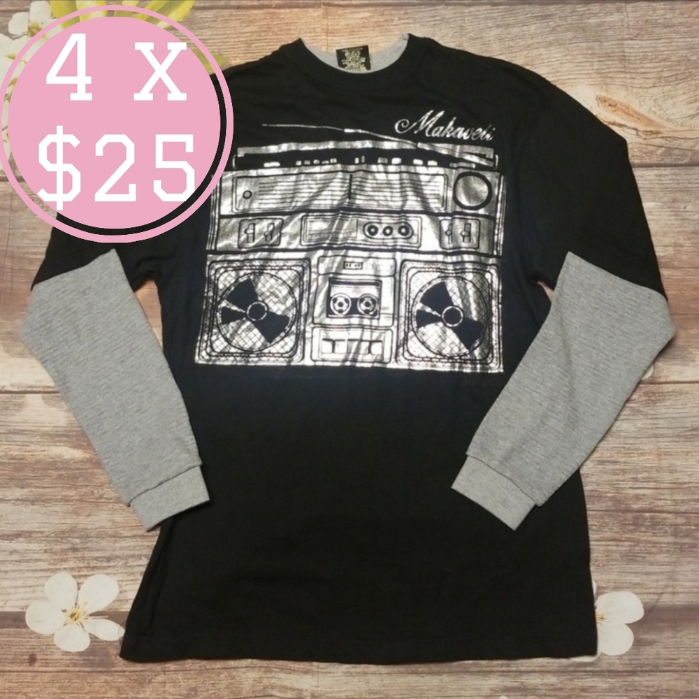 ⭐️ Makaveli radio 80's long sleeves tee